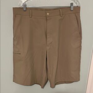 🔥 CLOSET CLEAN OUT! Grand Slam Tan Flat Front Shorts for Business Casual